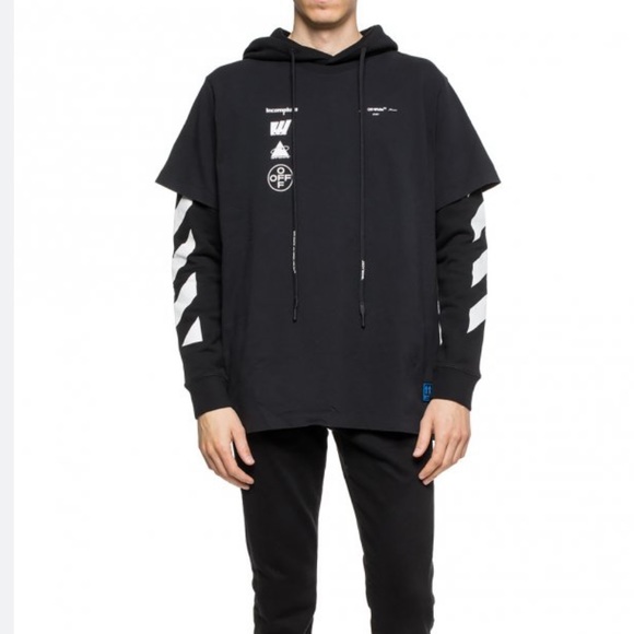 Off-White Other - OFF-WHITE layered hoodie unisex, size M
